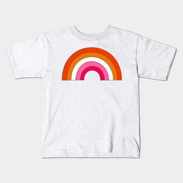 Lesbian Rainbow Kids T-Shirt by ThatGoodShirt